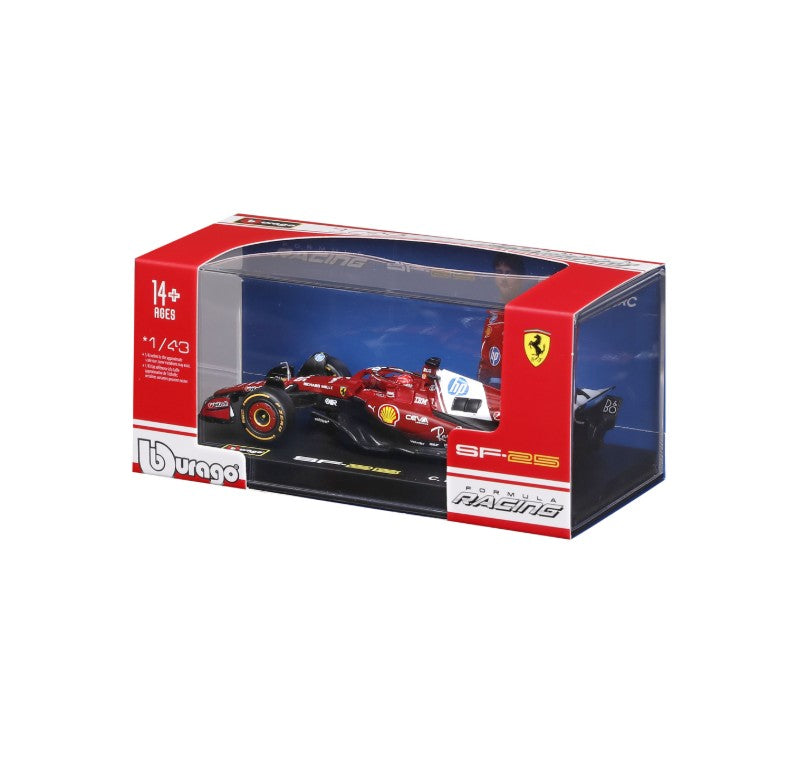 Bburago 1:43 F1 BWT Alpine Modelo Com Capacete 2025 Miniatura de Liga Carro de Corrida de Fórmula Brinquedo MCL39 W16 SF25 RB21 Japonês