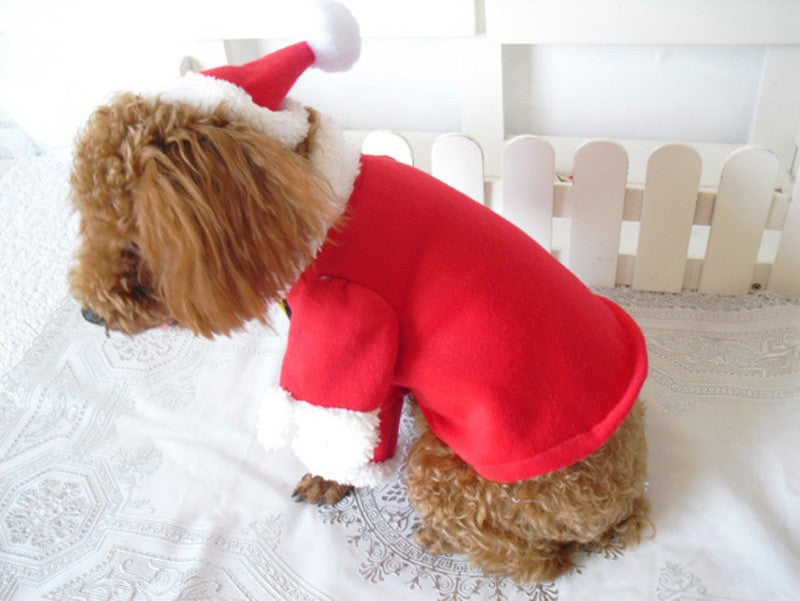 Roupas de Gato de Natal Fantasia Engraçada de Papai Noel para Gatos Pequenos Cães de Natal Ano Novo Roupas de Gato de Estimação Inverno Roupa de Gatinho