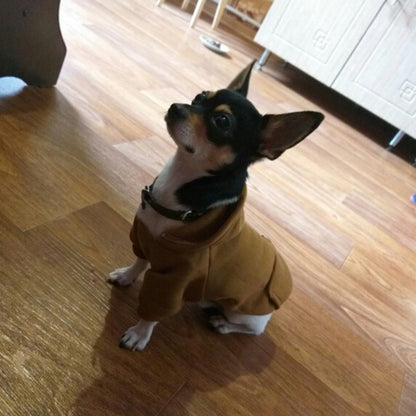 Moletons Sólidos para Cães Roupas para Pets Pequenos Casacos Jaquetas Moletom para Chihuahua Fantasia de Gato Roupinhas de Algodão para Pets