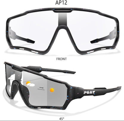 POAT Brand New Style Photochromic Sunglasses Sports Men Women MTB Bike Bicycle Eyewear Cycling Fishing Running Glasses