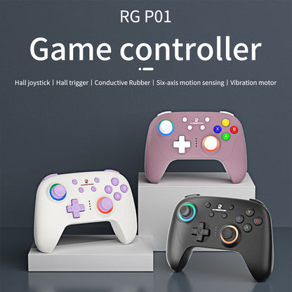 ANBERNIC RG P01 Retro Games Controller Wired/Wireless Bluetooth RGB Hall Effect Joystick XBOX Gamepad for PC Android IOS Steam