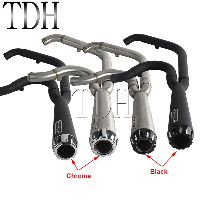 Motorcycle Exhaust Muffle Middle Link Pipe Mid-control Exhaust System For Harley Softail Street Bob Standard FXST FXBBS FXBB 18+