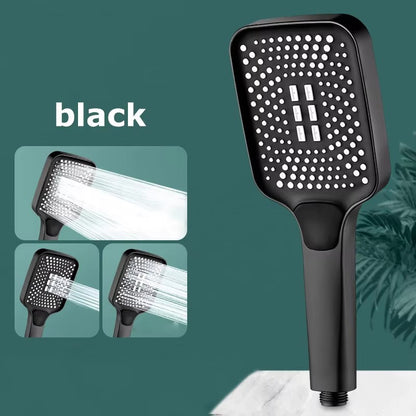Adjustable Shower Head With 3 Modes Large Flow Shower Head High Pressure Water Saving Shower Faucet Bathroom Accessories