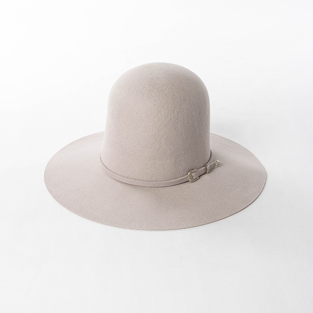 202409-HH2103B ins elegante chapéu de feltro de inverno de lã com coroa alta e cinto 58cm de circunferência modelo desfile chapéu de sol masculino feminino para lazer