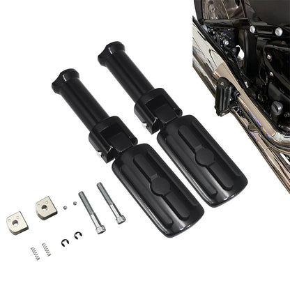 Motorcycle Rear Foot Peg Mounts Clevis Passenger Footpeg Support Kit Fit For Harley Davidson Softail 2018-2025 Gloss Black