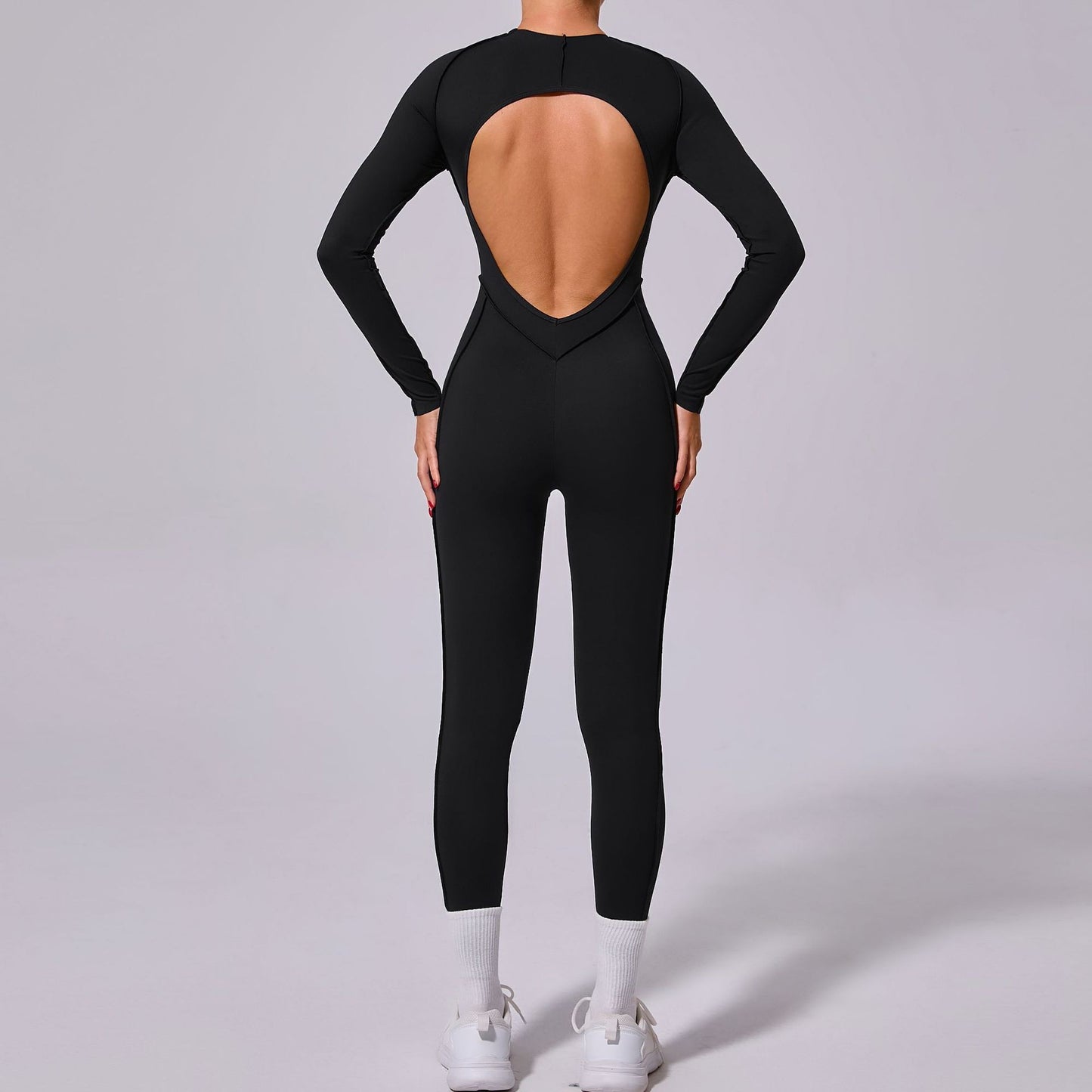 One-piece Yoga Jumpsuit Women Long Sleeved Set Quick Drying Yoga suit Gym Training Suit  Sportswear Bodysuits Women Fitness Set