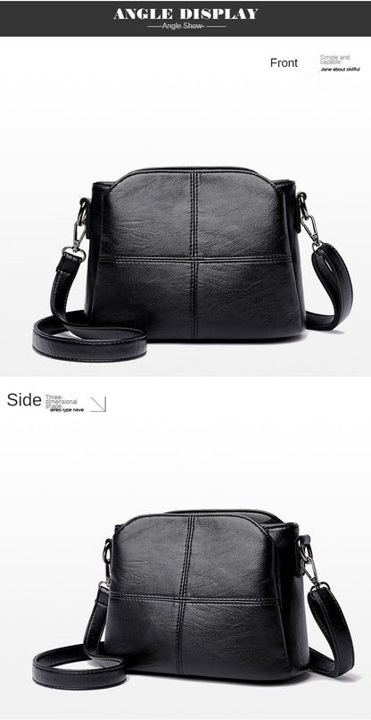 Women's Bags Retro Design Crossbody Bag Trend Quality PU Leather Bucket Shoulder Bags Small Handbags for Women