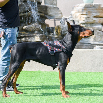 Coleira de cachorro à prova de explosão e refletiva para peitoral de cães de médio e grande porte