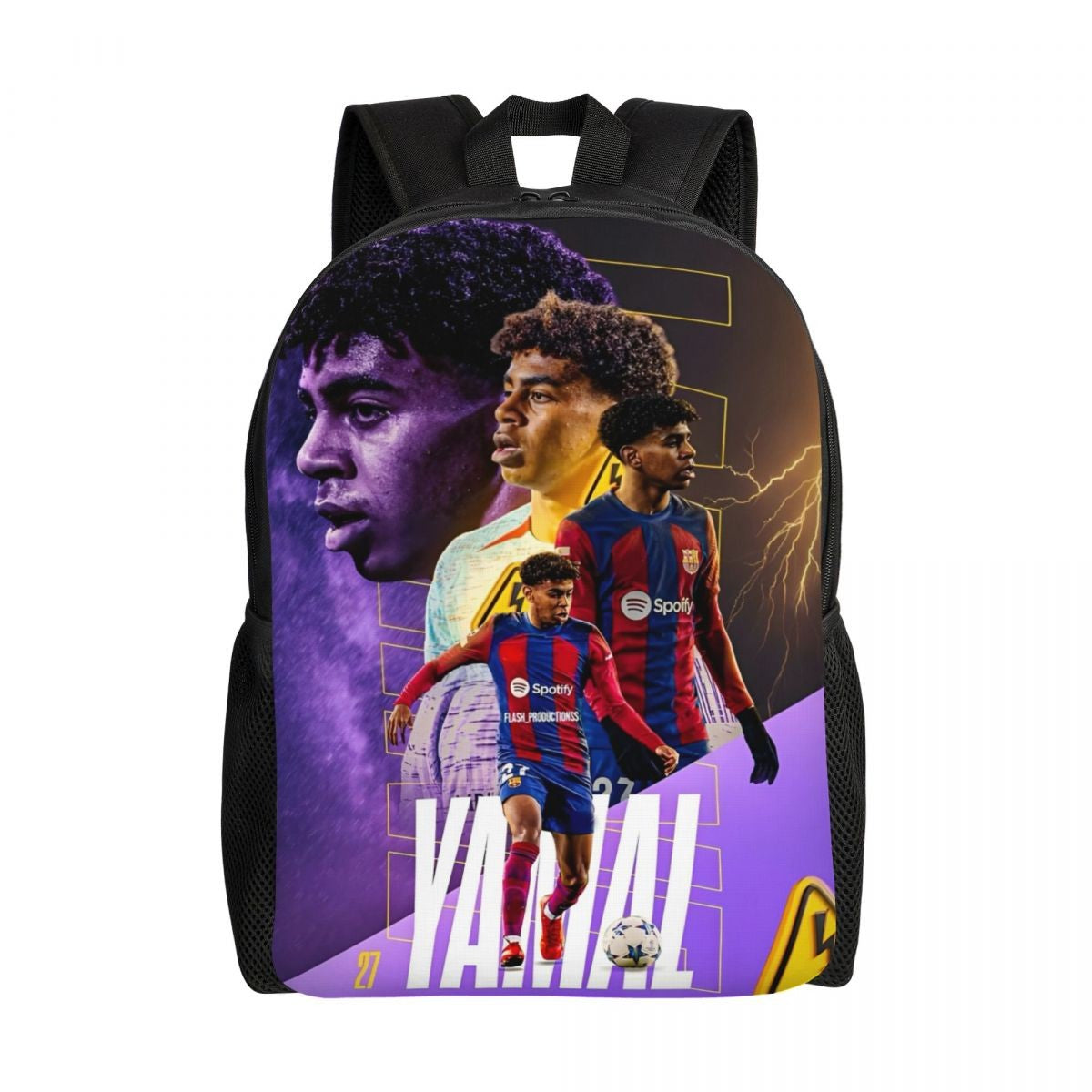Lamine Y-Yamal Mochila Infantil para Meninos Meninas, Mochilas Esportivas de Futebol, Mochila Escolar Kawaii para Creche