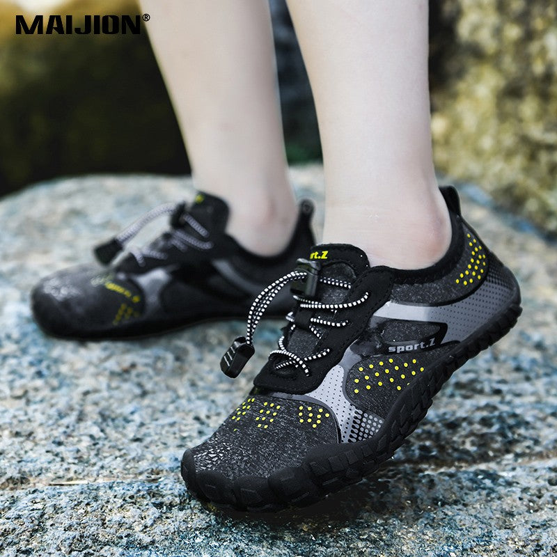 Children Quick Dry Wading Sneakers Boys Girls Light Breathable Beach Aqua Shoes Kid's Elastic Non-slip Water Sports Shoes