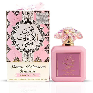 Ard Al Zaafaran Arabian Perfume Pink Blush Shams Al Emarat Khususi Blush Perfume for Women Eau De Parfum - 100 ML (3.4 OZ)