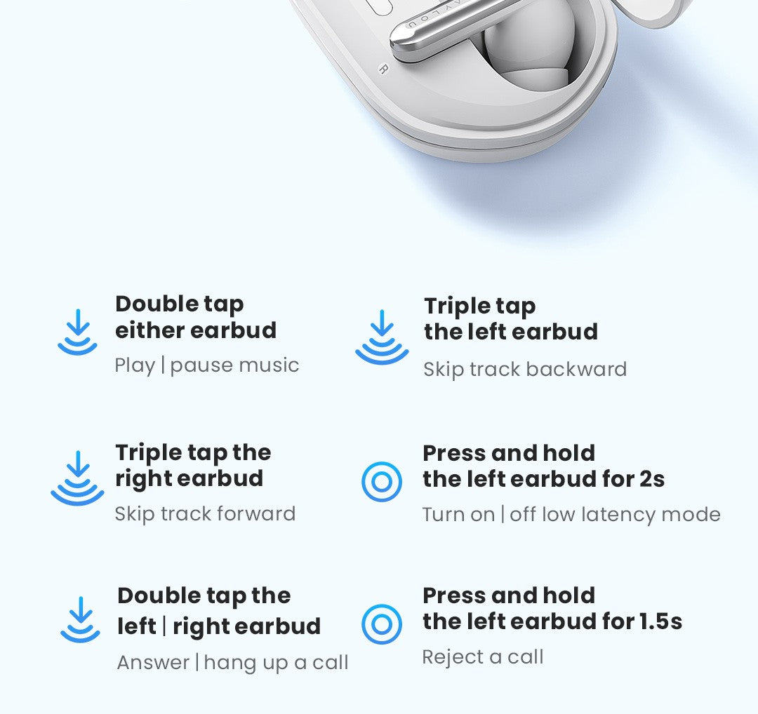 HAYLOU Mori Pro Bluetooth 5.4 Earphones Wireless  43dB Adaptive Noise Cancellation Earbuds 6 Mic Headphones 28H Battery Life
