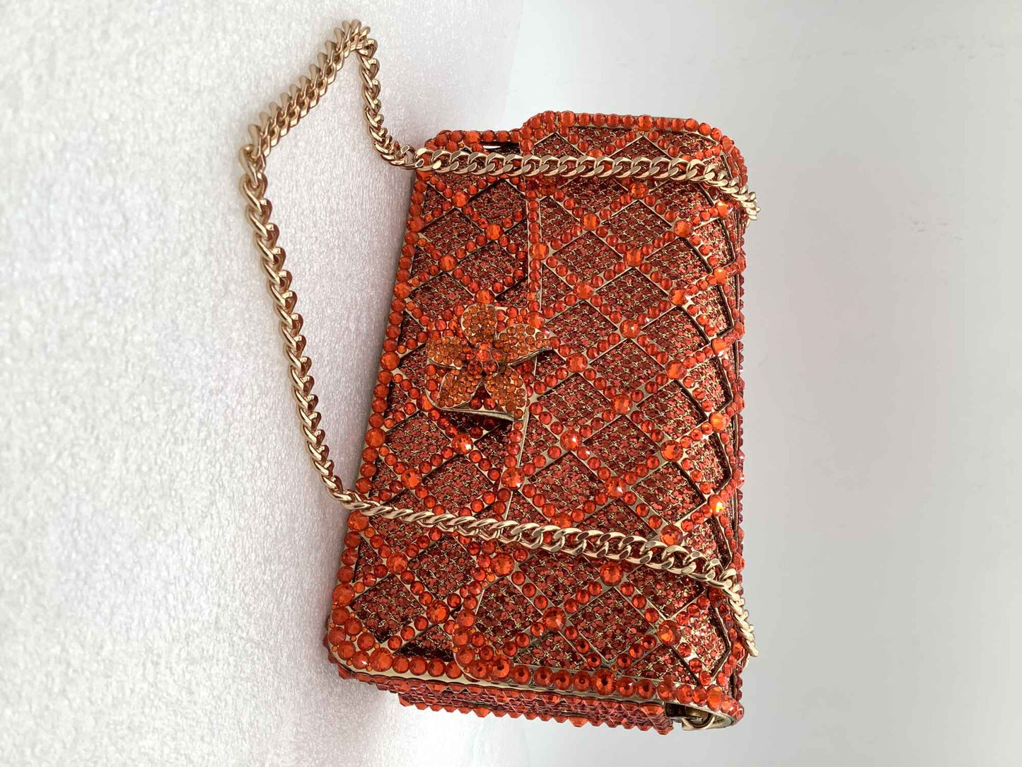 XIYUAN Women Orange/Blue/Silver/Green Jewels Long Chain Messenger Bags Party Wedding Diamonds Handbags Gems Shoulder Bag Wedding