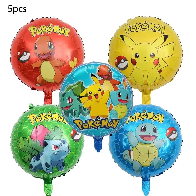 Pokemen Pikachu Foil Balloon Birthday Party Decoration supplies for Kids Birthday Party Home Decor Supplie Baby Shower Balloon G