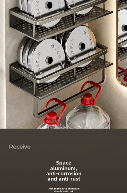 Toilet storage rack, non perforated washbasin, light luxury bathroom, wall mounted toilet, toilet wall storage rack