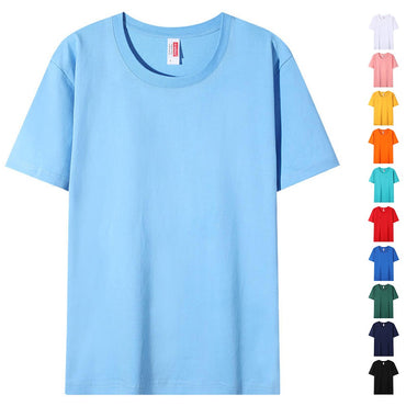 Plain Cotton T Shirts Wholesale High Quality Crew Neck Tshirt Unisex Tee Shirt Blanc White Tshirt For Men Camisetas Masculinas