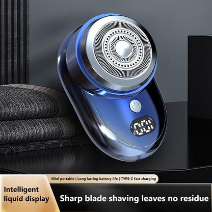 Mini Electric Shaver For Men USB Digital Display Electric Shaver Powerful Beard Shaving Machine Rechargeable Waterproof