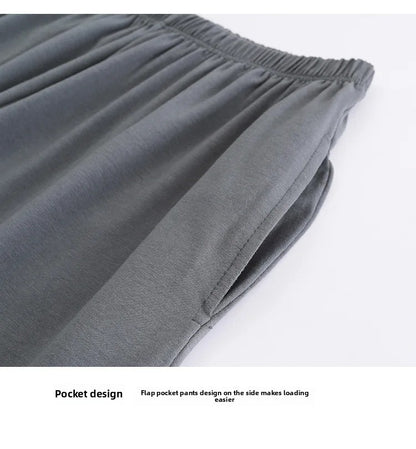 New Hot Sale Of The Season Modal Loose Fit Men's Sleepwear Thin Home Pants Single Piece Summer Long Thin Home Pants Comfortable
