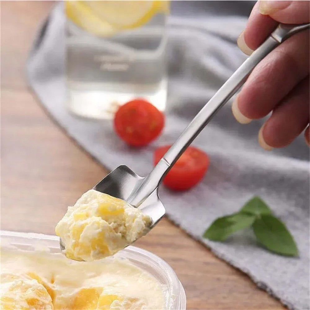 1PC Coffee Spoon Shovel Spoons Tea Spoons Creative Spoon For Ice Cream Stainless Steel Watermelon Scoop Tableware Cutlery Set