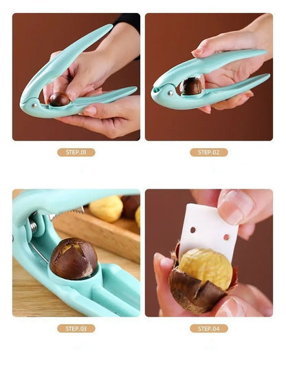 Nuts Sheller Chestnut Clip Walnut Pliers Home Metal Chestnut Sheller Nut Opener Cutter Shelling Kitchen Tools