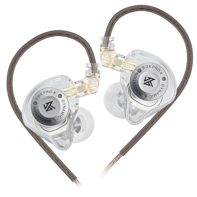 Fone de ouvido dinâmico KZ EDX PRO X HIFI Bass Earbud Esporte Música Cancelamento de Ruído Headsets Cabo 2 pinos KZ ZSTX ZSN PRO X EDC EDA ZVX