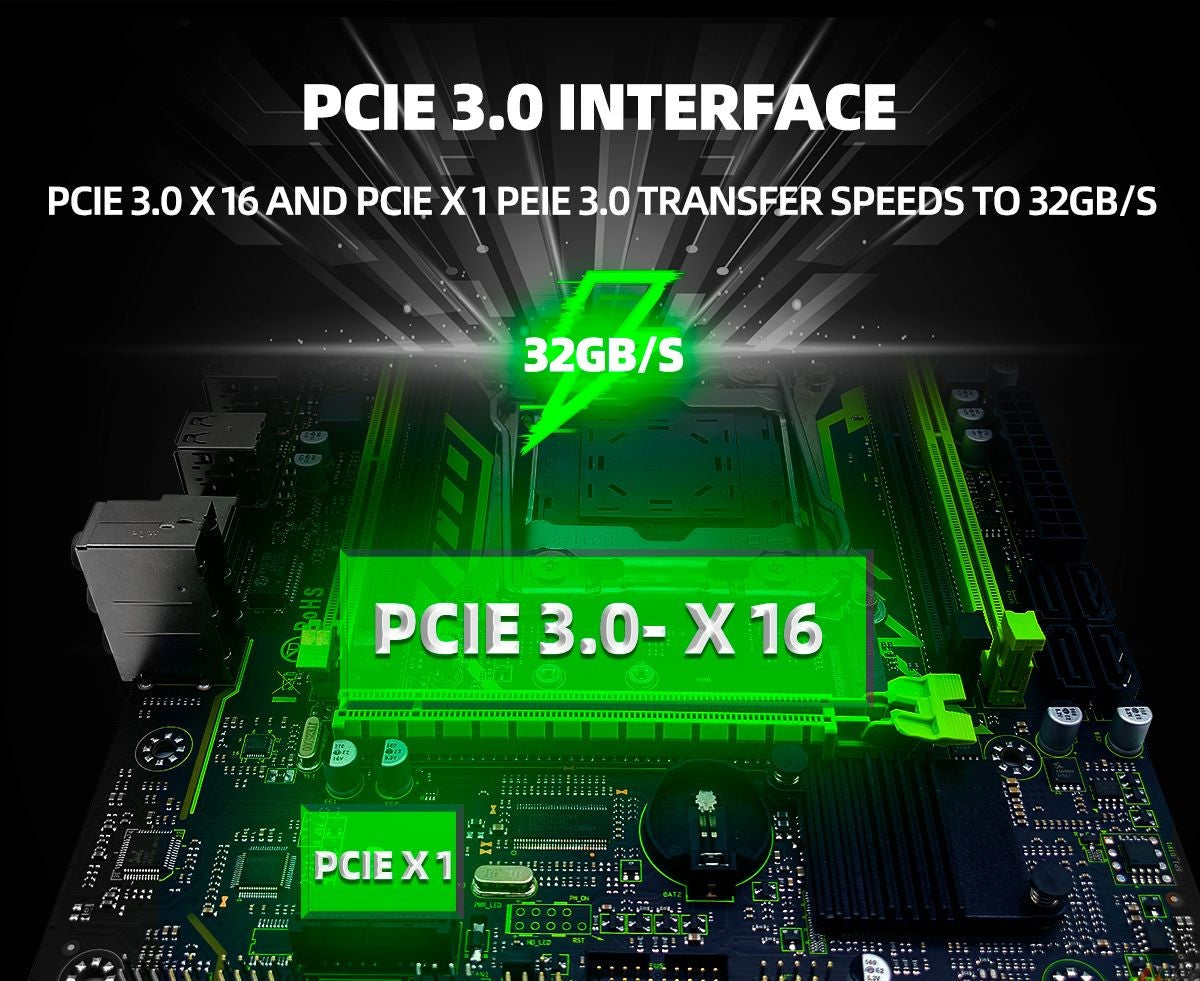 ZSUS X99 Gaming Motherboard Dual Channel DDR4 Memory PCIEx16 LGA2011-3 Support M.2 NVME for Desktop Computer Components