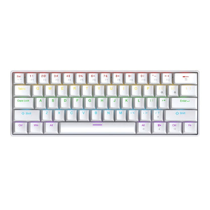 Teclado Mecânico com Fio Portátil APAYADO K61 60% com Fio 61 Teclas RGB Fantasma