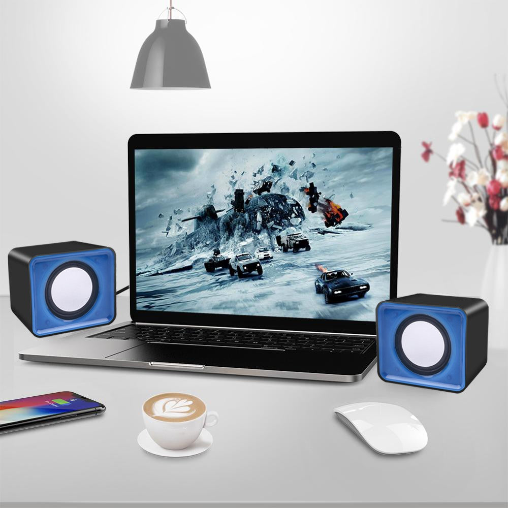 Caixa De Som PC Para Computador Portátil Laptop Notebook Desktop Mini Caixa De Som Música Bocina Coluna Acústica Sistema de Áudio