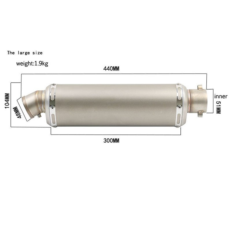 38-51MM Universal Yoshimura Motorcycle Exhaust Escape Muffler DB Killer Moto Pipe Motorbike 100cc-1000cc CRF230  ATV GP Scooter