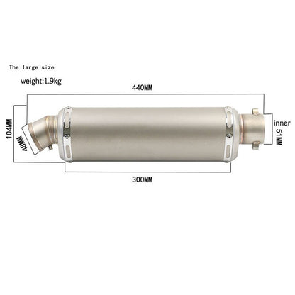 38-51MM Universal Yoshimura Motorcycle Exhaust Escape Muffler DB Killer Moto Pipe Motorbike 100cc-1000cc CRF230  ATV GP Scooter