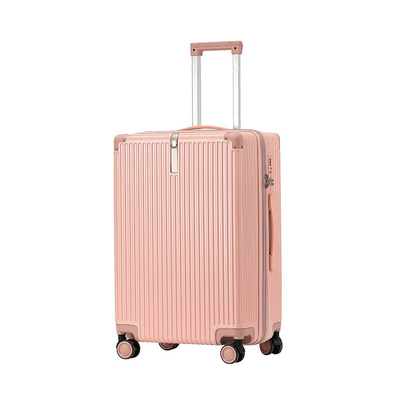 sushimu Suitcase Wide Handle Travel Suitcase Men 20 24 26 Carry-On Luggage Women PC  Trolley Case Can expand capacity