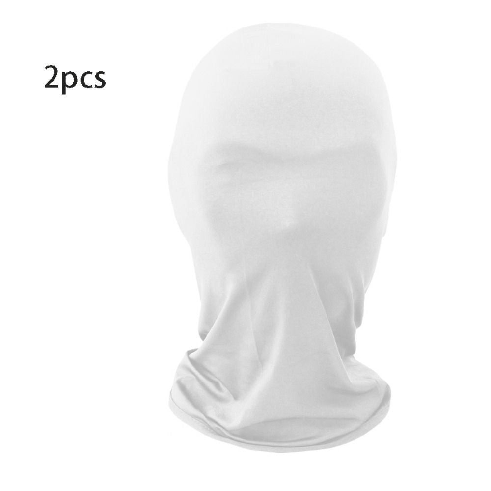 2pcs Breathable Hood Cosplay Halloween Costumes Spandex Full Mask Adult Ghost Party Carnival Dress Up Accessories Decoration