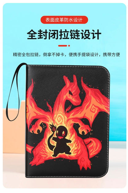 Stock Pokemon Card Binder 400 Pocket Anim Card Holder Album Trading Card Holder Protector Notebook Binder For Cards Collection
