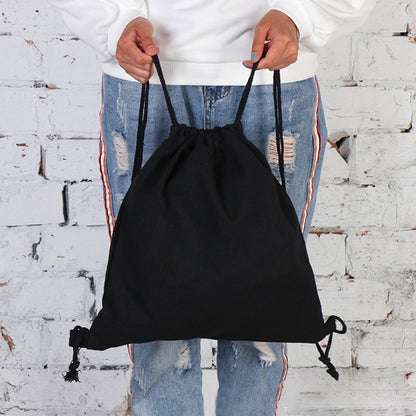 26 Initials Print Drawstring Bag Backpack Men and Women Beach Sports Travel Backpack Kid Gift Supplies Bag Portable Sundries Bag