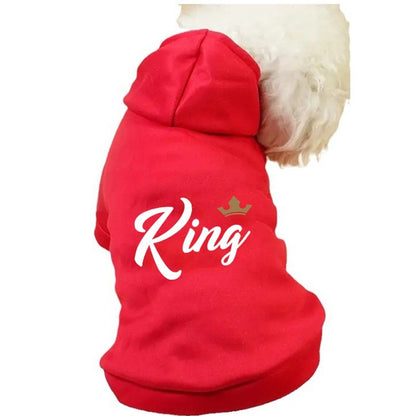 KING Cães Grandes, Médios e Pequenos, Roupas Quentes de Veludo para Animais de Estimação, Roupas para Cães, Moletons para Cães, Suéteres para Cães, Cães Grandes