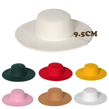 CHAPÉU FEMININO Chapéu Coco Chapéu Fedora Para Mulheres Chapéu Branco Plano Cinto De Luxo Senhoras Chapéu De Casamento Chapéus Fedora Outono Inverno ?????
