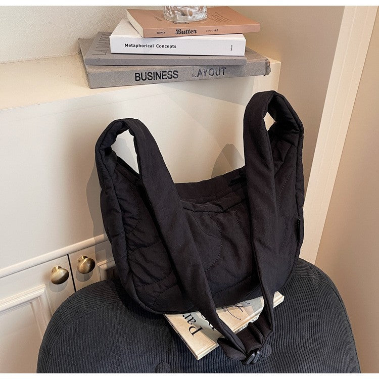 New Commuting Crossbody Bags for Women Fashion Texture and Simple Hobo Shoulder Bag Large Capacity Versatile Bags for Travel