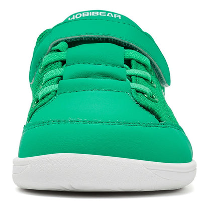 HOBIBEAR Kids Wide Toe Barefoot Shoes Boys Girls  Minimalist Sneakers Lightweight Hook Loop Mesh Artificial Leather Shoes