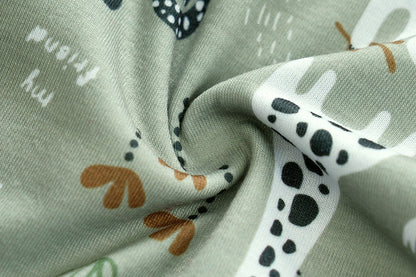 IURNXB Baby Jumpsuit Long Sleeve Boy Cute Newborn Outfit Cartoon Animal Allover Print Cardigan Infant Romper Spring Autumn 0-18M