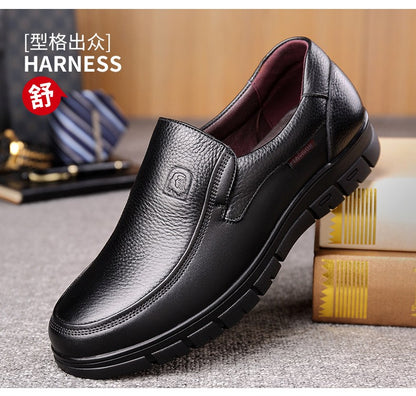 Handmade Shoes Genuine Leather Casual Shoes For Men Flat Platform Walking Shoes Outdoor Footwear Loafers Breathable Sneakers