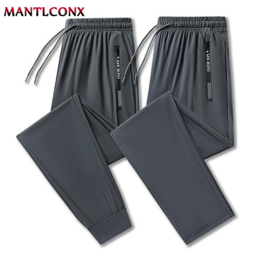 Summer Casual Pants Men Running Jogging Gym Fitness Quick Dry Trousers Men Outdoor Sports Pants Men Women Sweatpants Black 3XL