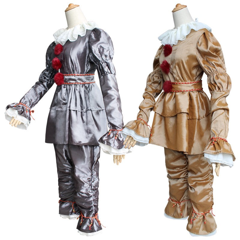 Adult Kids Joker Pennywise Cosplay Costume Stephen King It Chapter Horror Clown Halloween Party Costumes Prop Fashion NEW CLOTH