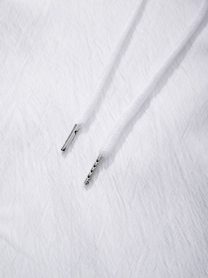 Men's Cotton Linen Long Sleeve Shirt Breathable Summer Spring Casual Button Up Lightweight Hawaiian Beach Top Hoodie T-Shirt New