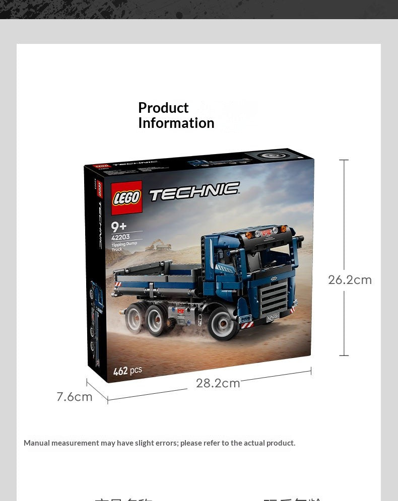 Série de Máquinas de Montagem LEGO Building Blocks 42203 42197 42199 Escavadeira Veículo de Carregamento Brinquedos Infantis Presente de Natal