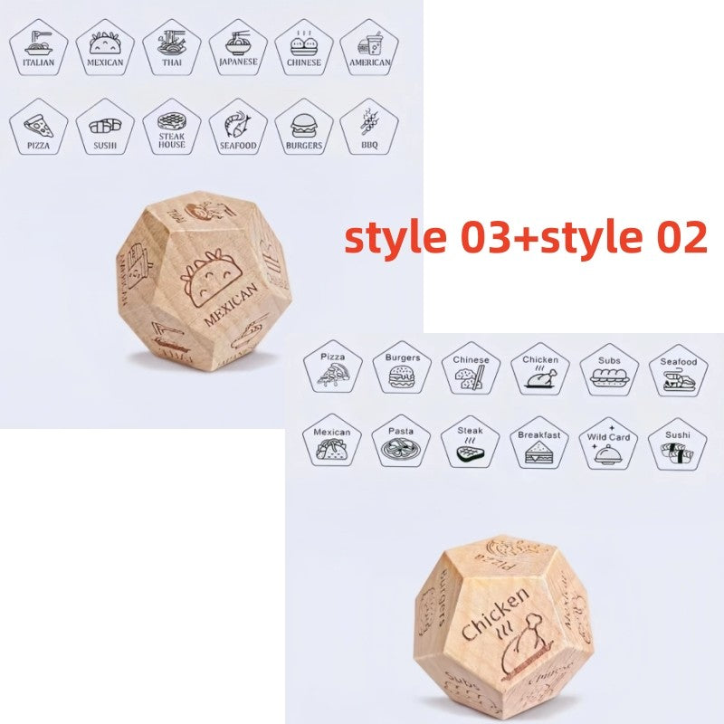 Dice for Her Him Couples Gift Ideas Food Decision Dice Games Christmas Birthday Valentines Day Gifts for Wife Husband