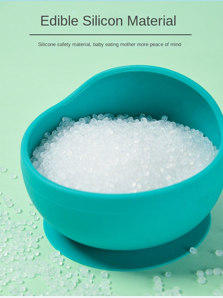 28Colors Baby Silicone Suction Bowls for Kids Waterproof Baby Feeding Tableware Spoon Children Dishes Kitchenware Infant Plates