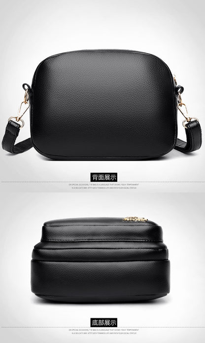 High Quality Soft Leather Purse Fashion Women Shoulder Messenger Bag Multi-pocket Wear-resistant Bag Luxury Ladies Handbag Sac
