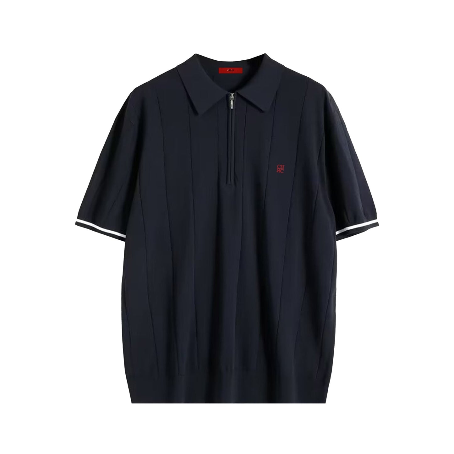 CHCH 2024 New Summer Ribbed Knit Polo Shirt for Men Breathable and Cool Brand Quality Mens Textured Polo Shirts