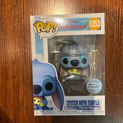 Funko Pop Stitch Original #1353 #1229 Versão Q Boneco Estatueta Decoração de Mesa Modelo Colecionável Edição Limitada Brinquedos Presente Infantil