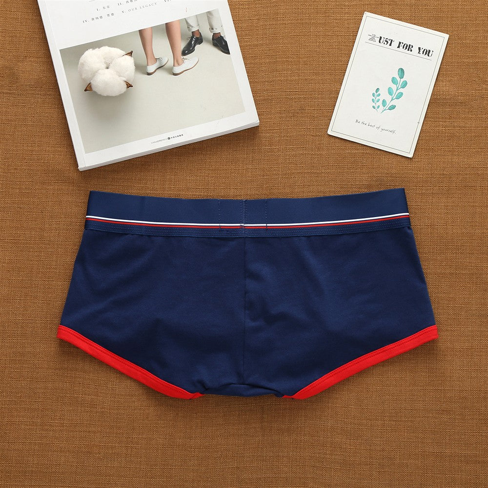 Addicted Men's Cotton Underwear Low Waist Sexy Trendy Briefs Comfortable Sweat-Absorbent Antibacterial Boxer Shorts Underpants